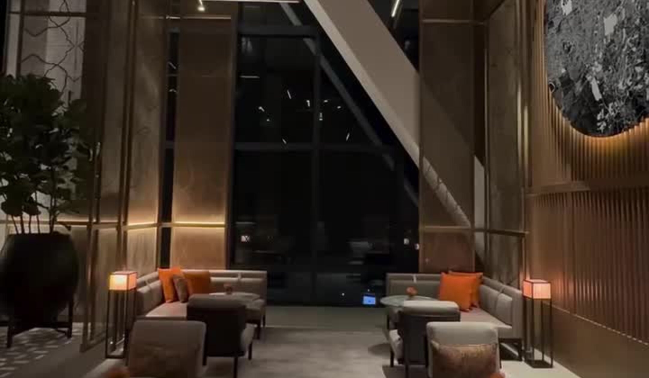 Park Hyatt Kuala Lumpur lounge at night, from our reel