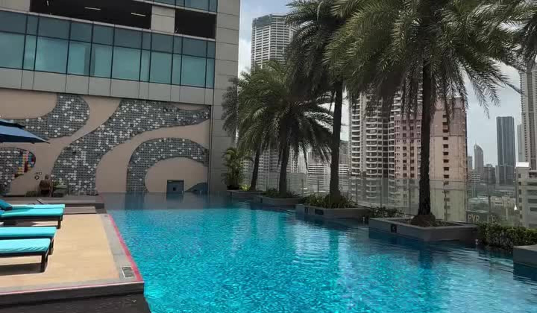 The St. Regis Mumbai pool deck, from our reel